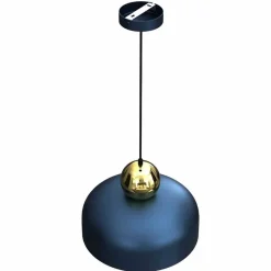Lampa Wisząca HARALD GOLD/NAVY BLUE 1xE27 (MLP7695) - Milagro