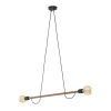Lampa wisząca HELIX WOOD ORZECH 2 PŁ (4948) - TK Lighting