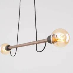 Lampa wisząca HELIX WOOD ORZECH 2 PŁ (4948) - TK Lighting