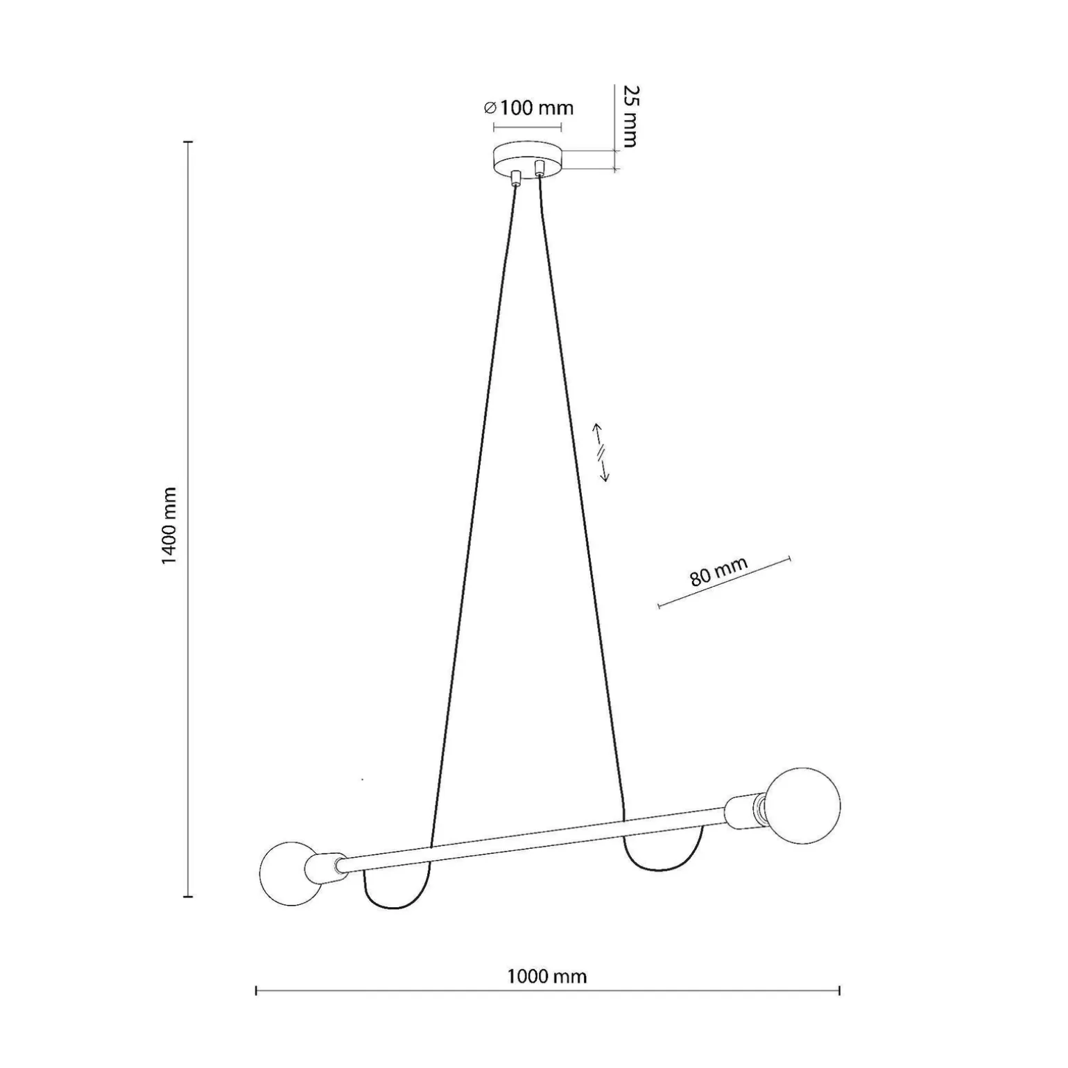 Lampa wisząca HELIX WOOD ORZECH 2 PŁ (4948) - TK Lighting