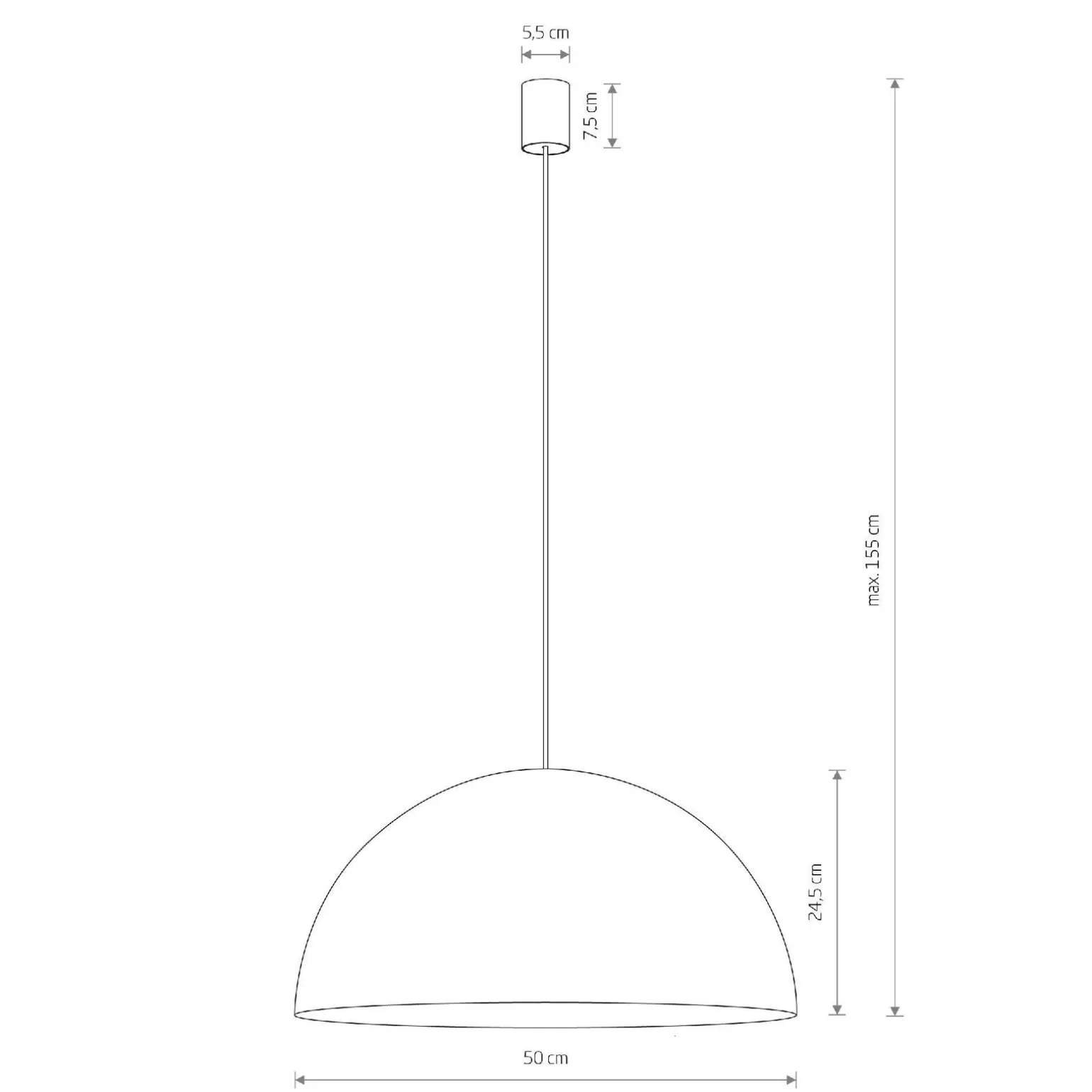 Lampa wisząca HEMISPHERE SUPER L (10700) - Nowodvorski