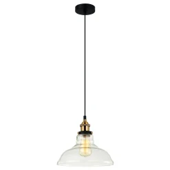Lampa wisząca Hubert kol. czarny, złoty (MDM-2381/1) Italux - żyrandol