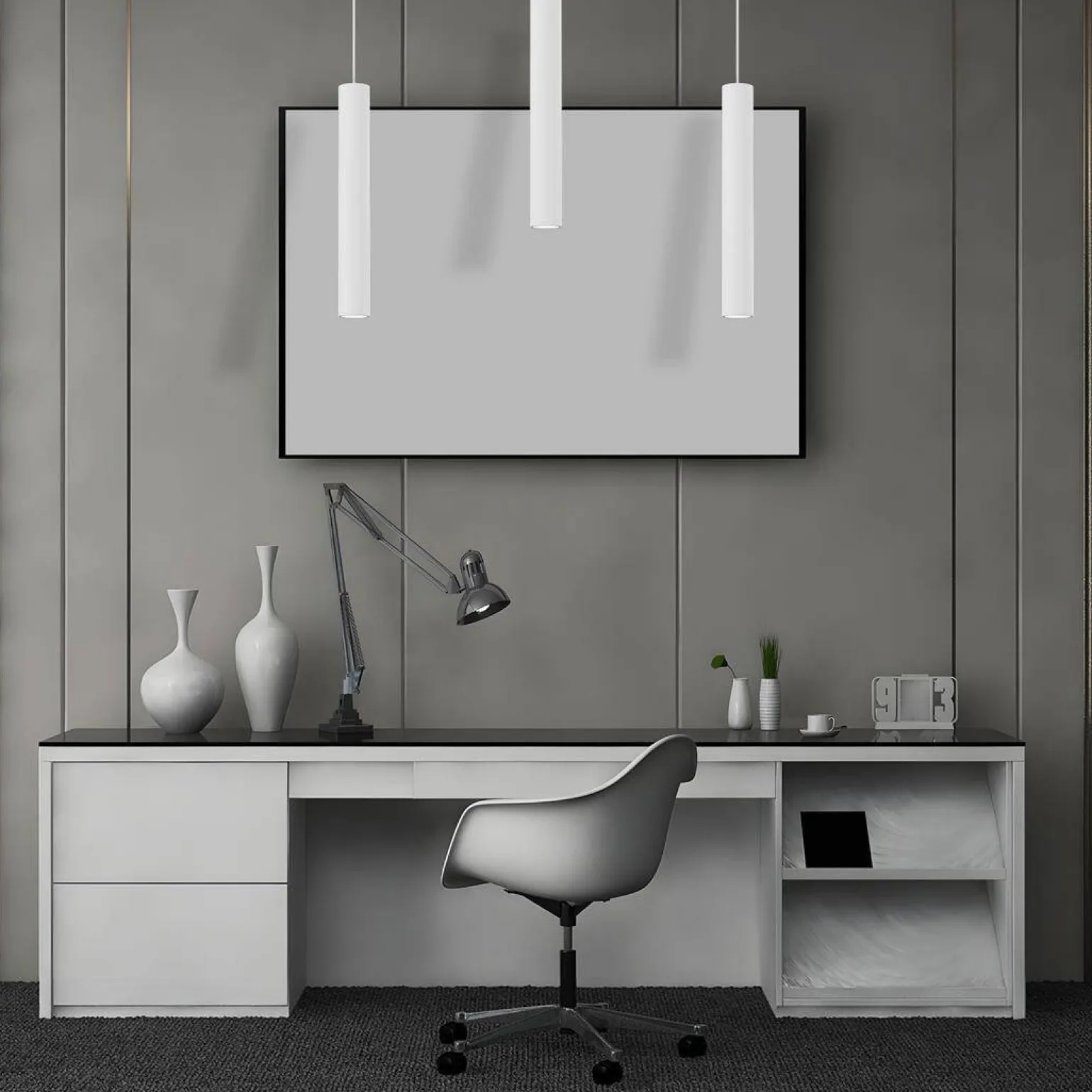 Lampa wisząca HUDSON WHITE 3xGU10 (MLP8799) - Milagro