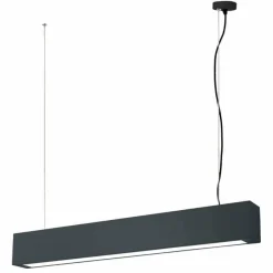 Lampa wisząca IBROS średnia CCT czarna (LP-7001/1P 20 BK-63 18 CCT) - Light Prestige