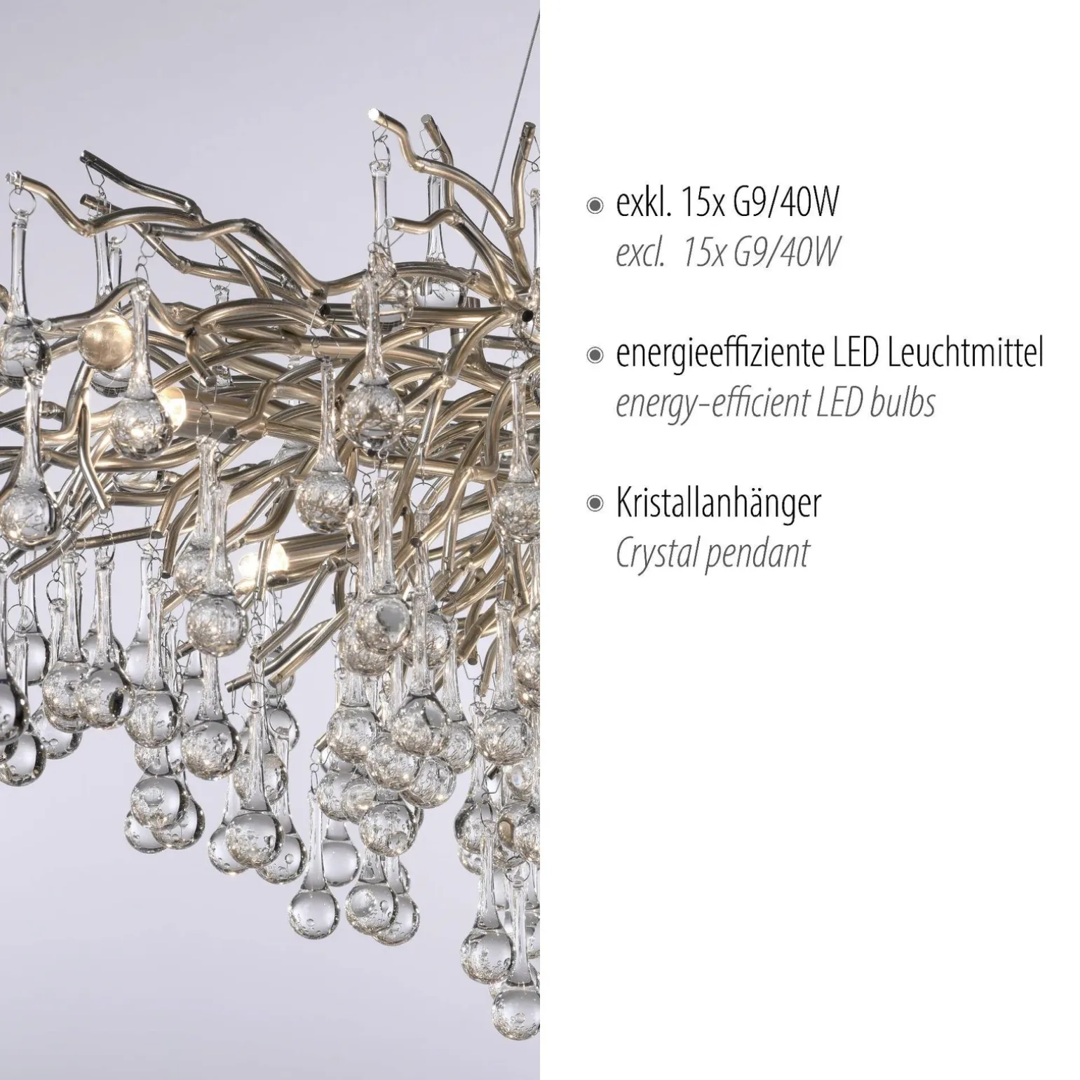 Lampa wisząca ICICLE (2031-55) - Paul Neuhaus