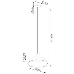 Lampa wisząca INDY czarna (SL.1324) - Sollux Lighting
