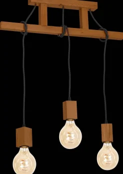 Lampa Wisząca JACK 3xE27 Dąb (MLP4357) - Milagro