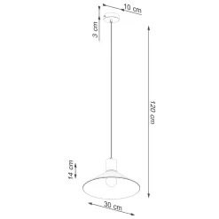 Lampa wisząca JAGA czarna (SL.1320) - Sollux Lighting