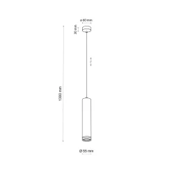 Lampa wisząca JET biała 1 (4889) - TK Lighting