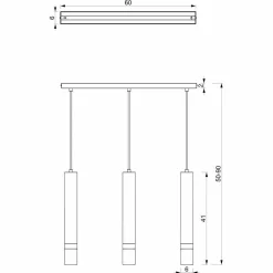 Lampa wisząca JOKER GREEN/GOLD 3xGU10 (MLP7721) - Milagro