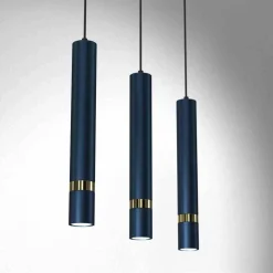 Lampa wisząca JOKER NAVY BLUE/GOLD 3xGU10 (MLP7726) - Milagro