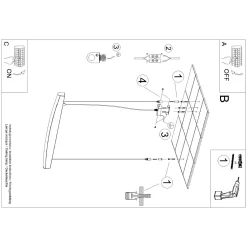 Lampa wisząca JORUN 120 czarna LED 4000K (TH.320) - Thoro Lighting