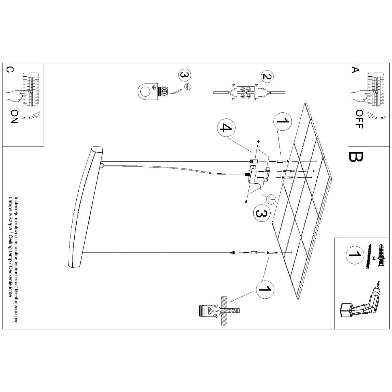 Lampa wisząca JORUN 120 złota LED 3000K (TH.318) - Thoro Lighting
