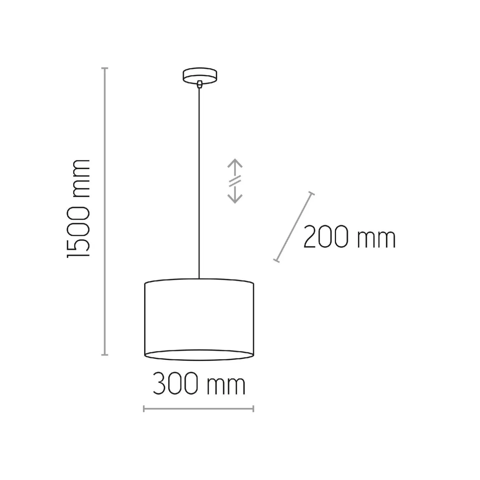 Lampa wisząca JUTA Ø 30 (6580) - TK Lighting