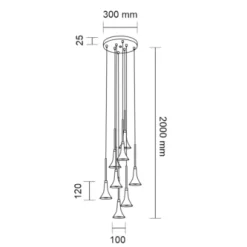 Lampa wisząca KANZAKI (czarny) (7942) - Shilo