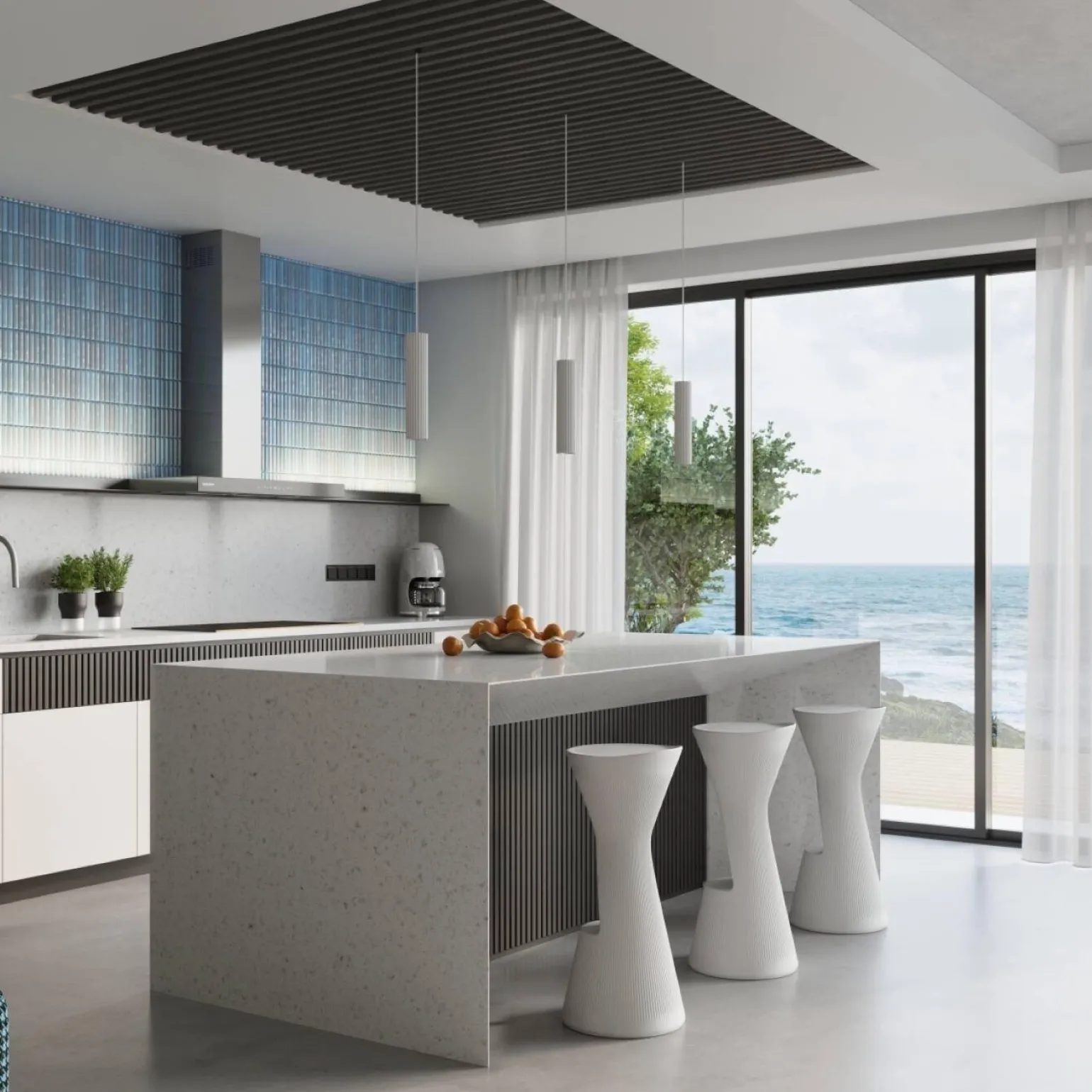 Lampa wisząca KARBON 2 biały (SL.1536) - Sollux Lighting