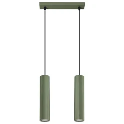 Lampa wisząca KARBON 2 zielona oliwka (SL.1612) - Sollux Lighting