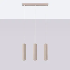 Lampa wisząca KARBON 3L taupe (SL.1774) - Sollux Lighting