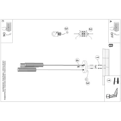 Lampa wisząca KARBON 3P beżowy (SL.1595) - Sollux Lighting