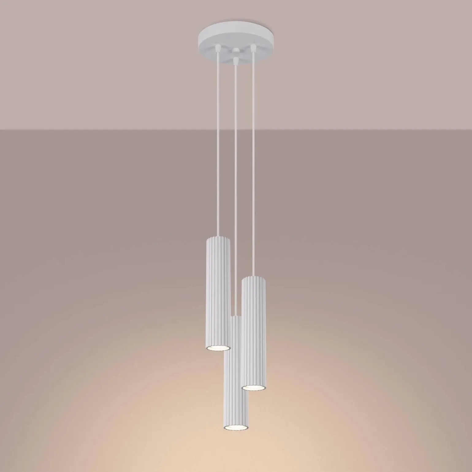 Lampa wisząca KARBON 3P biały (SL.1538) - Sollux Lighting