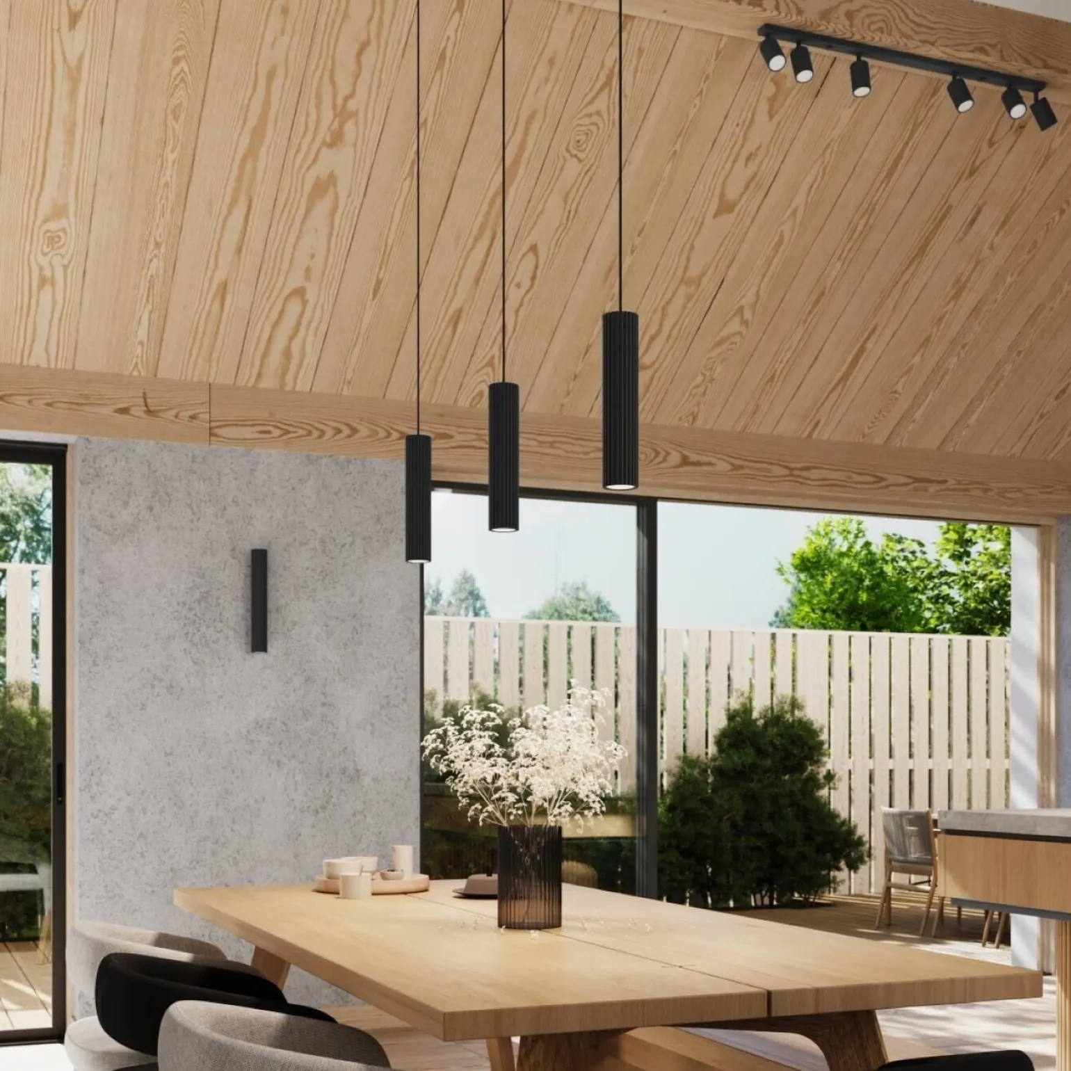 Lampa wisząca KARBON 3P czarny (SL.1576) - Sollux Lighting