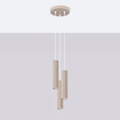 Lampa wisząca KARBON 3P taupe (SL.1775) - Sollux Lighting