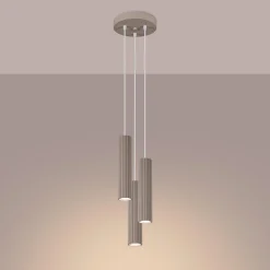 Lampa wisząca KARBON 3P taupe (SL.1775) - Sollux Lighting