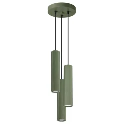 Lampa wisząca KARBON 3P zielona oliwka (SL.1614) - Sollux Lighting