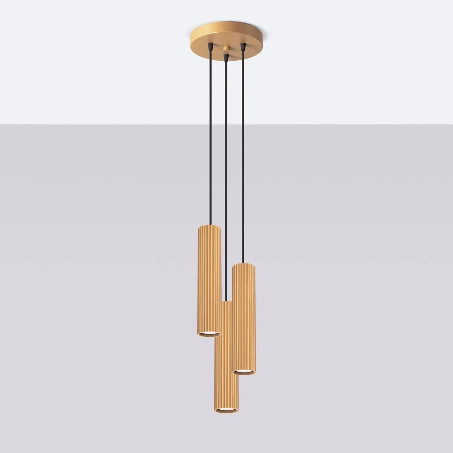 Lampa wisząca KARBON 3P złoty (SL.1557) - Sollux Lighting