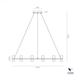 Lampa Wisząca KINGFORT Kol. Beżowy 3000K (0085.31.NE) - Vivida