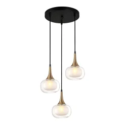 Lampa wisząca Konila (PND-99709-3A-BRO-CL) - Italux