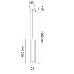 Lampa wisząca KOSAME (czarny) (7846) - Shilo