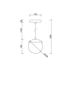Lampa Wisząca KUUL F Kol. Biały (KLF111P0) - Ummo