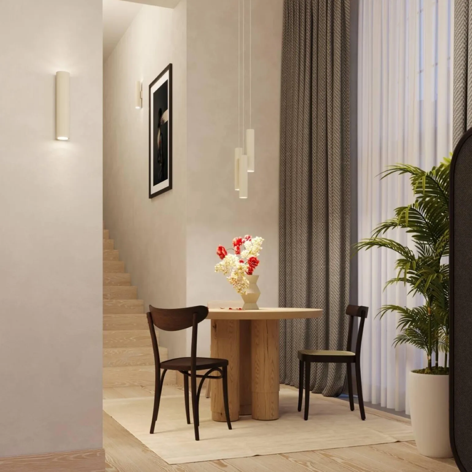 Lampa wisząca LAGOS 2 beżowa (SL.1480) - Sollux Lighting