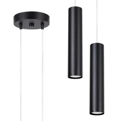 Lampa wisząca LAGOS 2P czarna (SL.1869) - Sollux Lighting