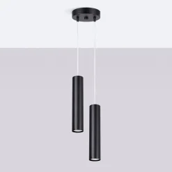 Lampa wisząca LAGOS 2P czarna (SL.1869) - Sollux Lighting