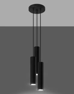 Lampa wisząca LAGOS 3P czarny (SL.1079) - Sollux
