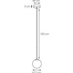 Lampa wisząca LAMIA 1 (11021105) - KASPA