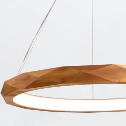 Lampa wisząca LED Angular (QN-ANGULAR-RING-LED-80-TEAK) - Quintiesse