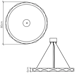 Lampa wisząca LED Angular (QN-ANGULAR-RING-LED-80-TEAK) - Quintiesse
