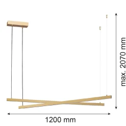 Lampa wisząca led podwójna regulowana, świecąca góra-dół MIAMI (8839) - Argon