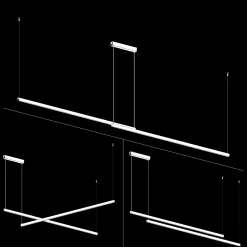 Lampa wisząca led podwójna regulowana, świecąca góra-dół MIAMI (8838) - Argon