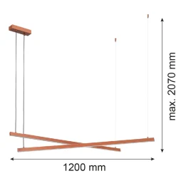Lampa wisząca led podwójna regulowana, świecąca góra-dół MIAMI (8837) - Argon