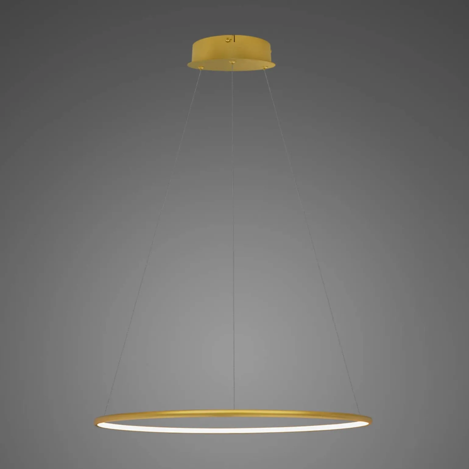 Lampa wisząca Ledowe okręgi No.1 Φ40 cm in 4k złota ściemnialna Altavola Design (LA073/P_40_in_4k_gold_dimm) - ALTAVOLA DESIGN