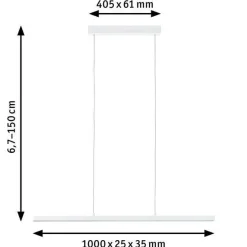 Lampa wisząca LENTO LED DIM SH Zigbee chrom mat (PL79886) - PAULMANN