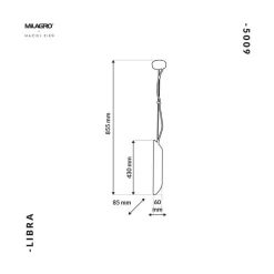 Lampa Wisząca LIBRA 1xE14 (MZ5009) - Milagro