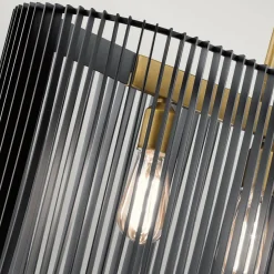 Lampa wisząca Linara - 5 źródeł światła (QN-LINARA-ISLE-BK) - Quintiesse