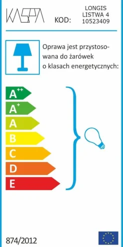 Lampa wisząca LONGIS 4 (10523409) KASPA - żyrandol