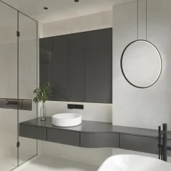 Lampa Wisząca Loop S Zmienna Barwa Światła LED czarna IP44 (PL0119-65-CCT-BK) - Yaskr