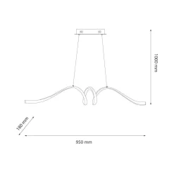 Lampa wisząca LOOP 28W LED 4000K (ML1577) - Milagro